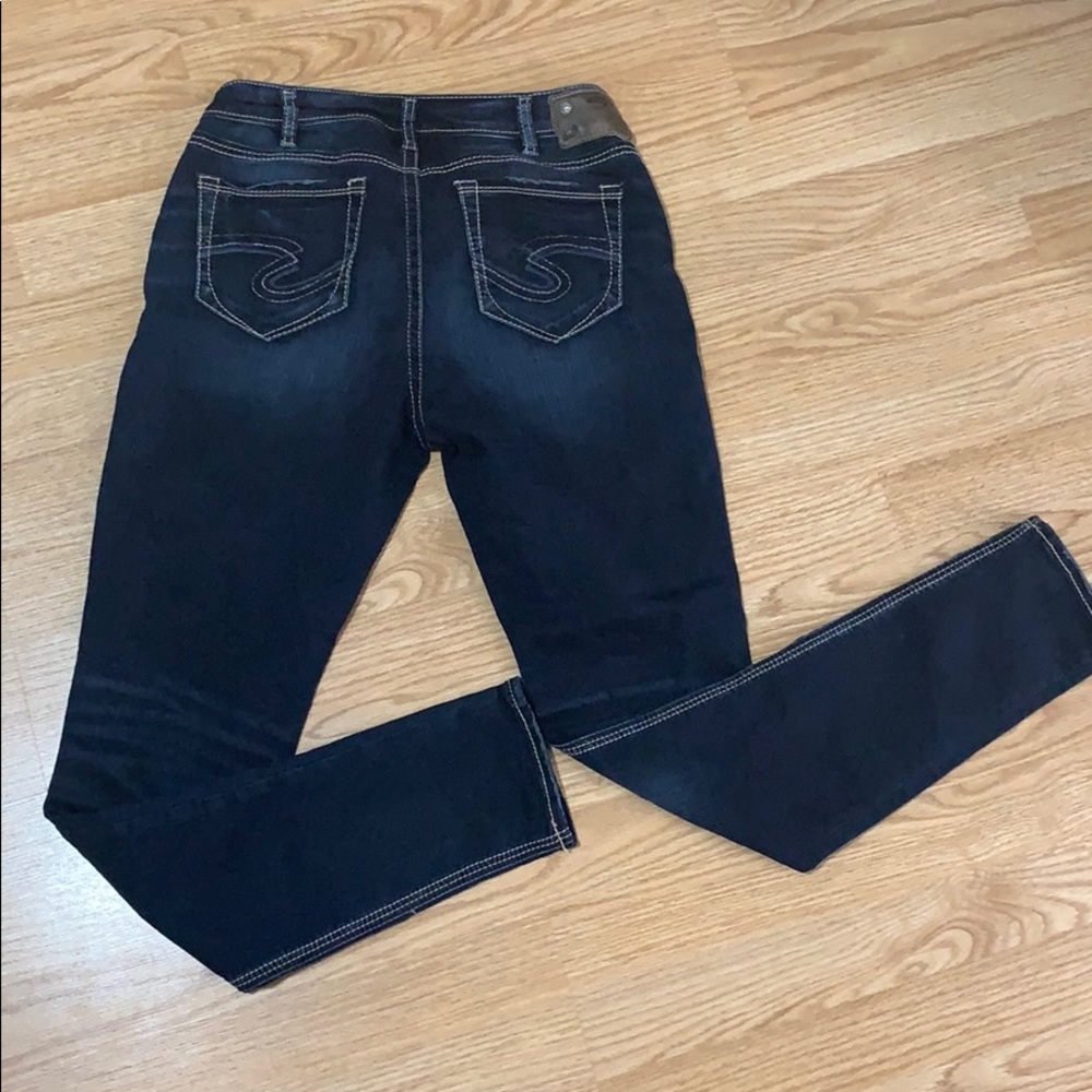 Silver Super Skinny Jeans